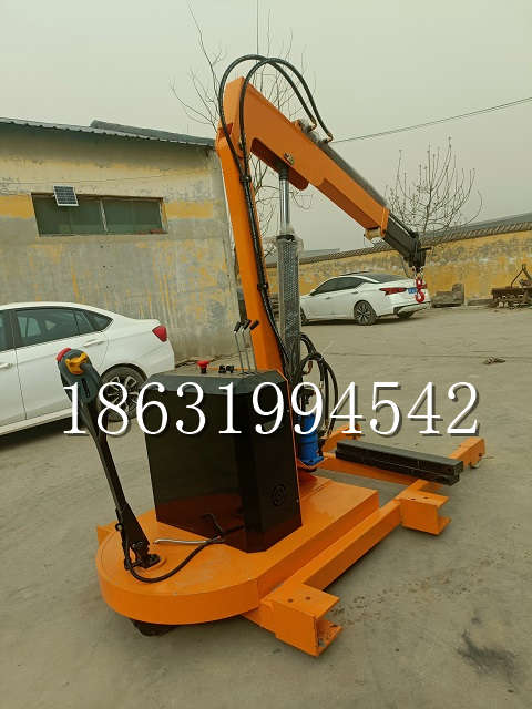 苏尼特右旗自卸车厢随车吊 自制轮式四不像起重机 四驱平板吊 5吨 贵盛